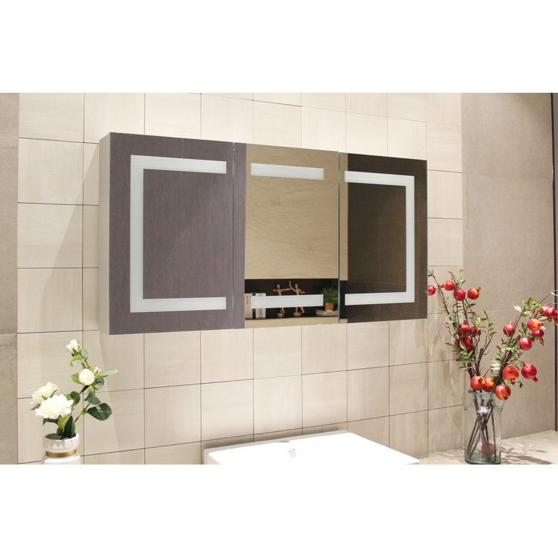 Orren Ellis Surface Mount Frameless 3 Door Medicine with 2